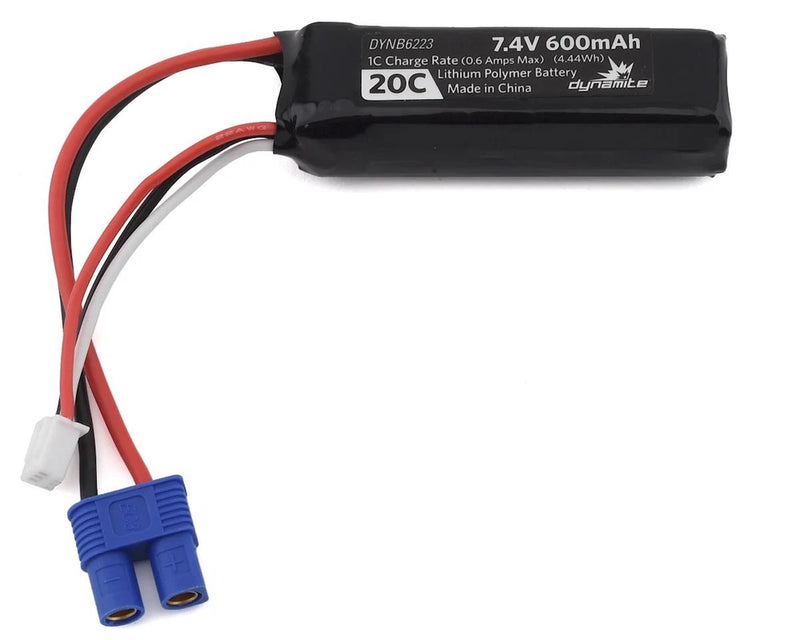 Dynamite/Pro-Boat [ DYNB6223 ] 2S ( 7.4V 600mAh ) 20C LiPo Battery  EC3 Battery