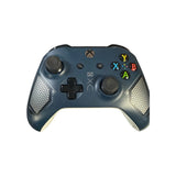 Wireless Navy Blue & white Xbox One Model 1708 Controller Works /Without battery Battery