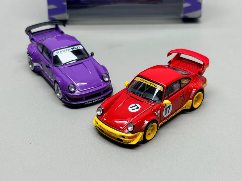 Model model 1/64 Poresche RWB 930/964 Alloy car model-Six styles to choose from