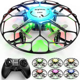 Drone for Kids with 7-Color LED Light, X660 Mini Drone with 3D Flip, Rotary Asce