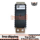 High-voltage pyrotechnic battery disconnect fuse module with QR label and metal base