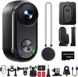 4K Waterproof Vlogging Camera with 64GB, 6-Axis Stabilization, 270Min Runtime