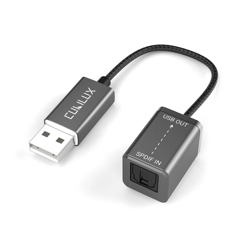 USB A SPDIF Input Adapter for PC [Stereo Recording ONLY, NOT for Playing Audi...