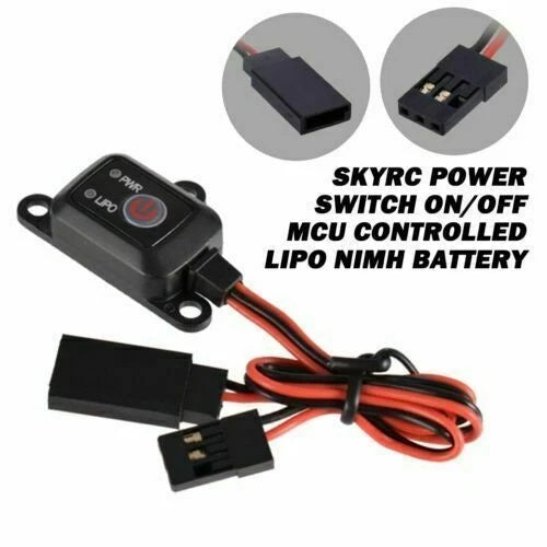 Power Switch MCU on/off Controlled for RC Car LiPo NiMH Battery Voltage 1/10 1/8