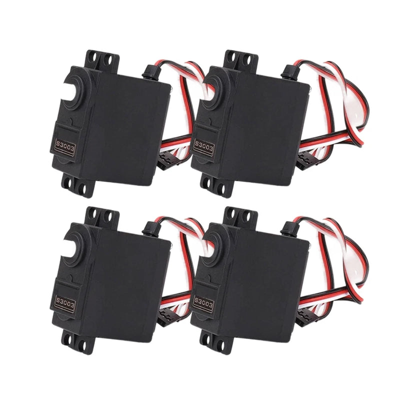 4Pcs/Set High Torque Standard Servos For Futaba S3003 RC Car Boat HelicopterAi