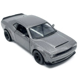 1:42 Challenger SRT Demon Model Car Alloy Diecast Toy Cars Metal Vehicle Gray