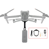 Drone camera mounting bracket set, gray with screws and spacers