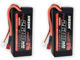 2x HOSIM 7.4V 2600mAh LiPo RC Batteries 25C