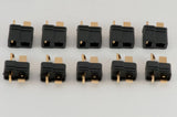 (5) Male / Female Pair Black T-Plug (Deans Style) Lipo Battery Connectors