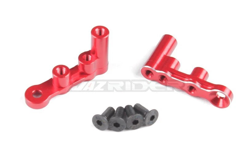 Jazrider Aluminum Servo Stay Mount Set (Red) For Tamiya BB-01/BBX RC Car Buggy