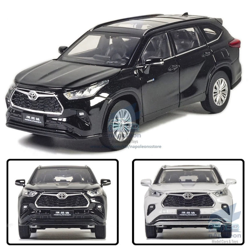 1/32 Toyota Highlander 2022 Model Car Alloy Diecast Toy Vehicle Collection Gift Battery