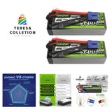 3S Lipo Battery 50C 5200mAh 11.1V Lipo Battery with EC5 Connector for Arrma 1...