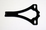 Black battery strap for RC circuit, with mounting holes and cutout for secure fit