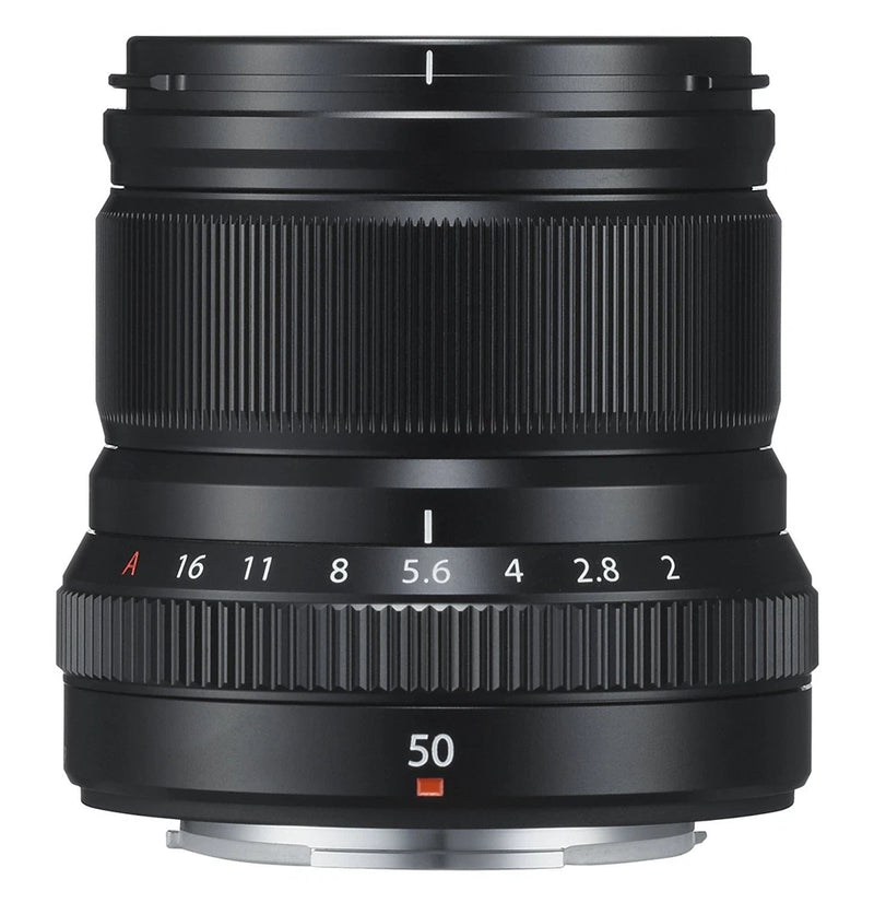 FUJIFILM Single Focus Medium Telephoto Lens XF 50mm F2 R WR B Black EMS