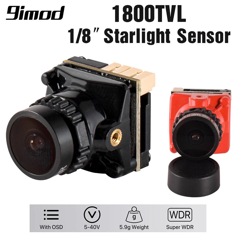 RC FPV Mini Camera 1800TVL 5MP  1/3 coms Sensor for RC Racing Drone