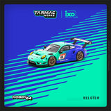 Tarmac Works x IXO 1:64 911 GT3 R FALKEN #44 Diecast Model Car