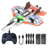 Kids foam quadcopter drone with LED lights, plus remote controller and accessory set