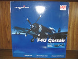 1:48 die-cast F4U Corsair model display box with blue check nose