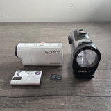 SONY HDR-AZ1 Action Camera Exmor R Steady Shot 11.9MP Protection Case 4 Gb Sd