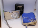 Panasonic LUMIX DMC-FX66 Gold 14MP Digital Camera with Charger and Case