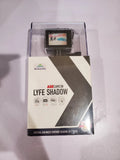 Action camera retail box with LYFE SHADOW branding