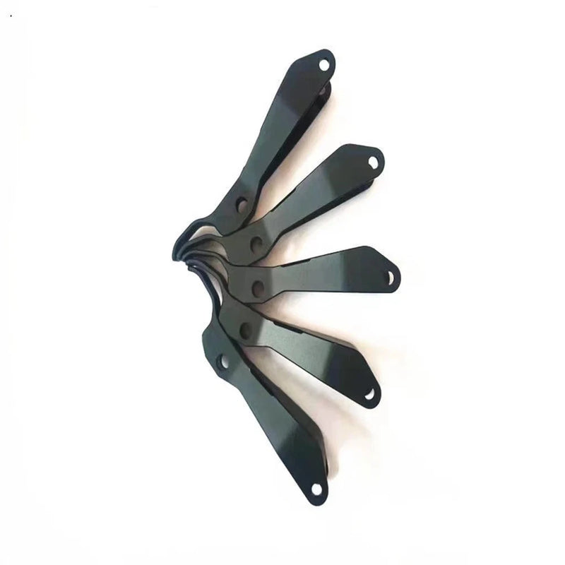 Agricultural drone locking buckle handle, dark metal U-shaped bracket with three arms