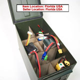 RC Lipo Battery Storage .50 cal & 5.56mm Ammo Can Dividers for Storage
