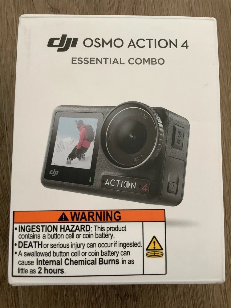 DJI Osmo Action 4 Essential Combo Camera 4K 120fps Brand New , Open Box