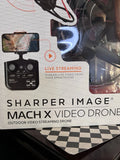 Sharper Image RC Drone 10¡± Mach X Drone with Streaming Camera, 2.4 GHz RC