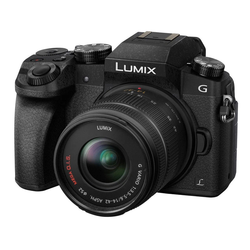Panasonic Lumix G70 inkl. Objektiv 14-42 mm MEGA OIS schwarz G Vario-Kit