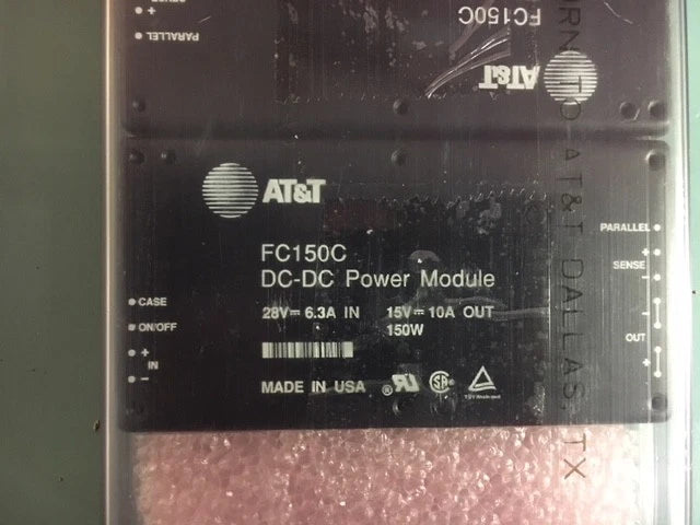"NEW" AT&T FC150C  18 Vdc to 36 Vdc Input,15 Vdc Output to 150 W dc-dc Converter