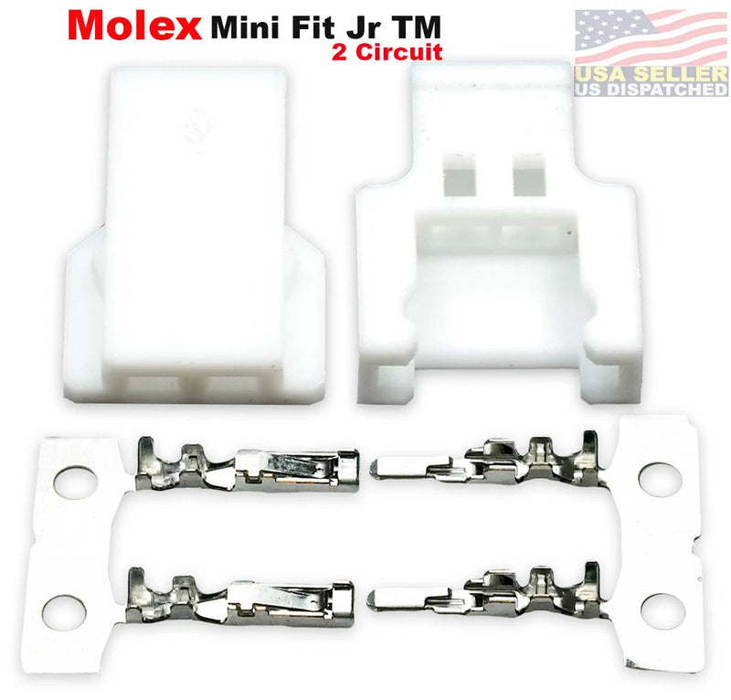 Molex 2-Pin Male Female 2.0mm 3.7V LiPo Battery Micro JST Losi (10 Set)