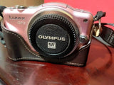 Panasonic DMC-GF3 Pink Compact Digital Camera with Leather Case Tested