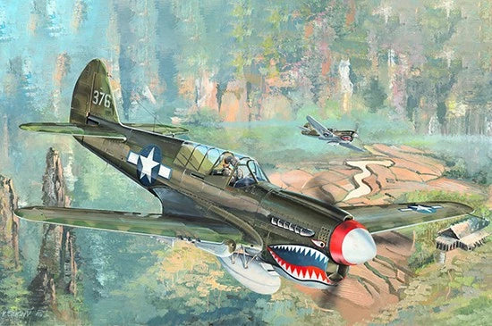 TRUMPETER 02212 P-40N WAR HAWK MODEL KIT-NIB-1/32 SCALE