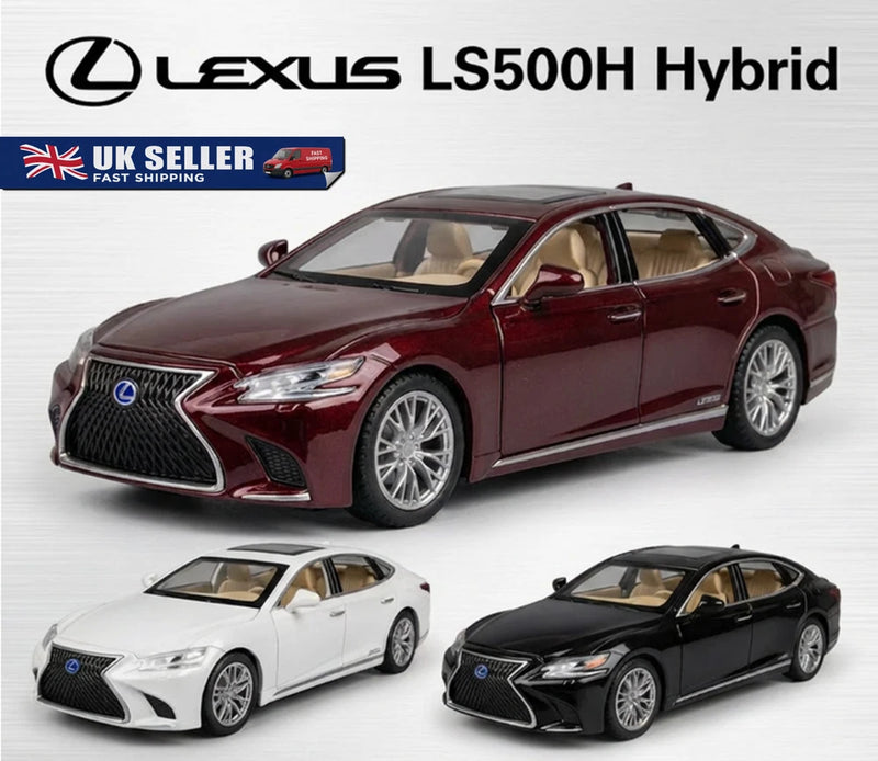 1/32 Lexus LS500h Alloy Diecast Model Car Toy Collection Sound&Light Kids Gift