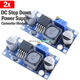 2PCS LM2596 DC-DC adjustable power step-down module Supply Converter