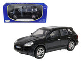 Motormax 73179BK 1/18 2008 Porsche Cayenne Turbo Metallic Black