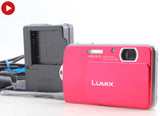[MINT w/ SD card] Panasonic LUMIX DMC-FP7 PINK 16.1MP Digital Camera From JAPAN