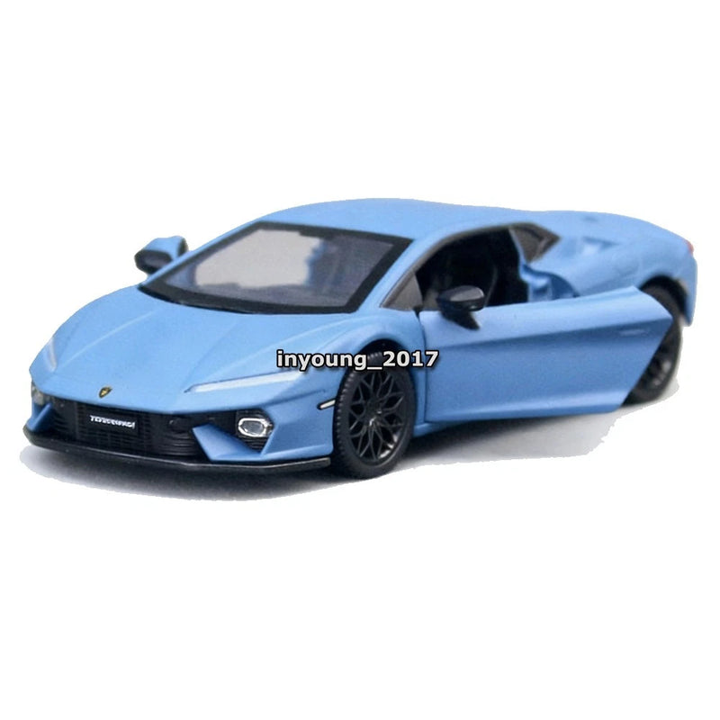 1/32 Lamborghini Temerario Model Toy Car Diecast Toy Vehicle Doors Open Blue