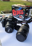 Canon EOS Rebel T3i 18.0MP Digital SLR Camera Kit - Black 18-55mm & 75-300m Lens