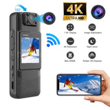 HD 4K/2K/1080P Mini Camera Camcorder Body Camera Audio Video IR Night Cam DVR