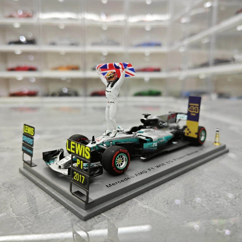 SPARK 1:43 2017 Mexico Station W08 Mercedes Hamilton Resin F1 Racing Car Model