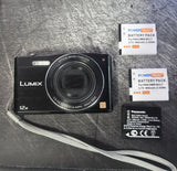 Panasonic Lumix DMC-SZ8 Black 12x Optical Zoom Built-In Flash Digital Camera