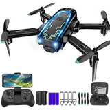 Mini Drone with Camera for Adults Kids - 1080P HD FPV Mini, BlackBlue