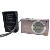 Panasonic LUMIX DMC-FX37 Digital Camera 10MP MEGA O.I.S 25mm Pink Tested Japan