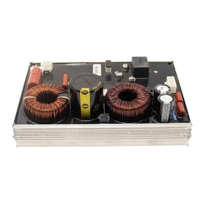 Inverter power module with copper wire coils, capacitors, and control components