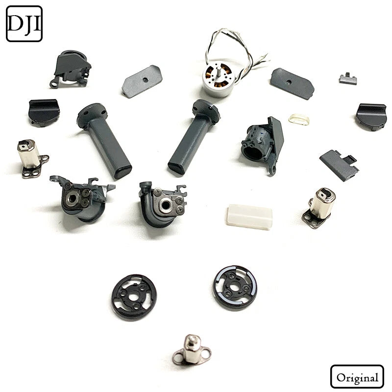 DJI Mavic Pro landing gear arm shaft cover motor parts, metal and plastic pieces