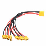 XT90 male to 6x female XT60 Parallel Wire Multistar Cable battery FPV QuadCopter