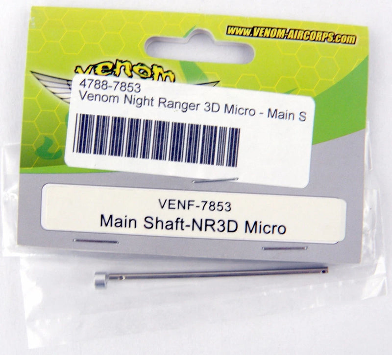 Venom micro RC helicopter main shaft, metal rod in clear retail packaging