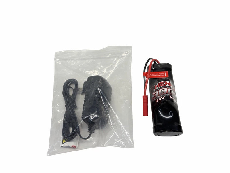 New HexFly 3000MAH 8.4V 7 Cell NiMH Battery W Wall Charger Rc Part #19696 Battery
